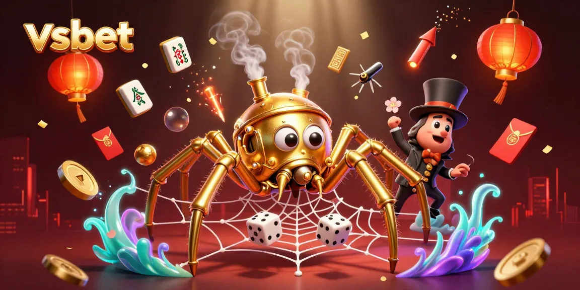Experience thrilling gaming with vsbet's rich 3D casino illustration, merging strategy and excitement.