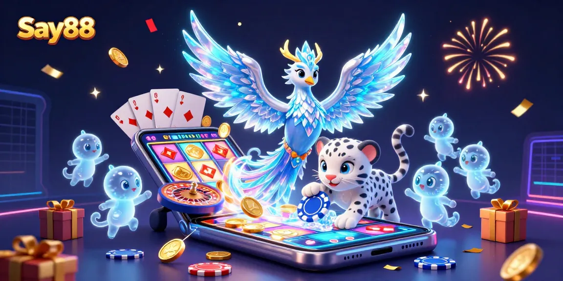 Experience thrilling wins at Say88 with vibrant slot games and dynamic casino characters.