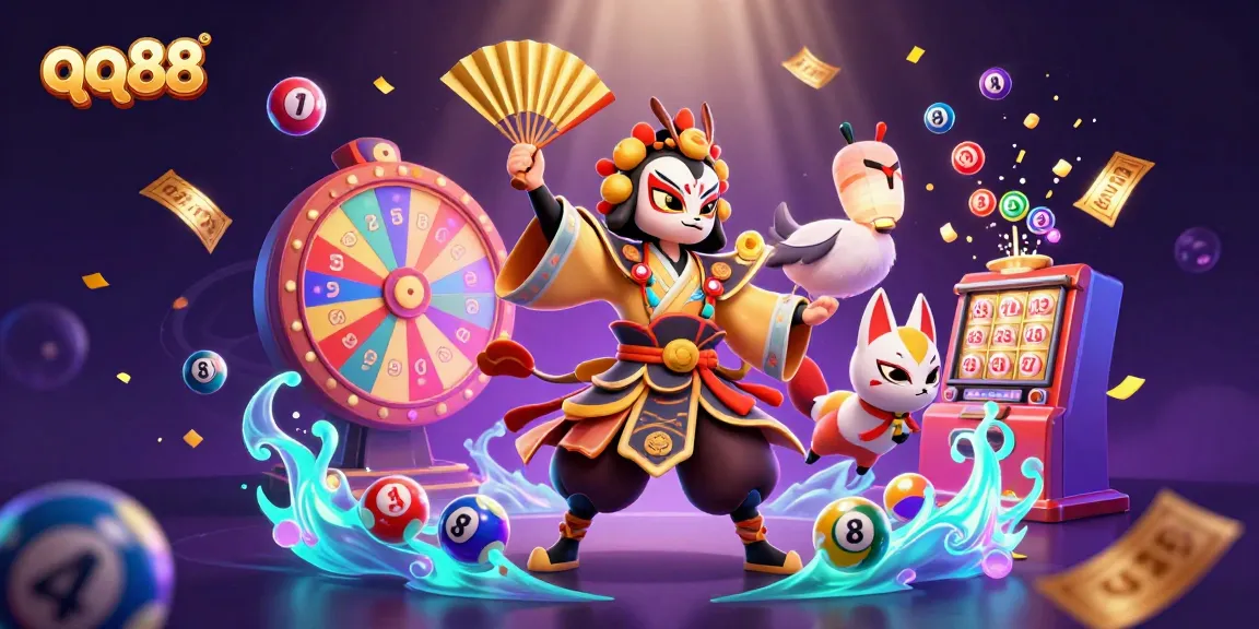 Experience vibrant gaming with qq88's colorful casino atmosphere and magical effects.