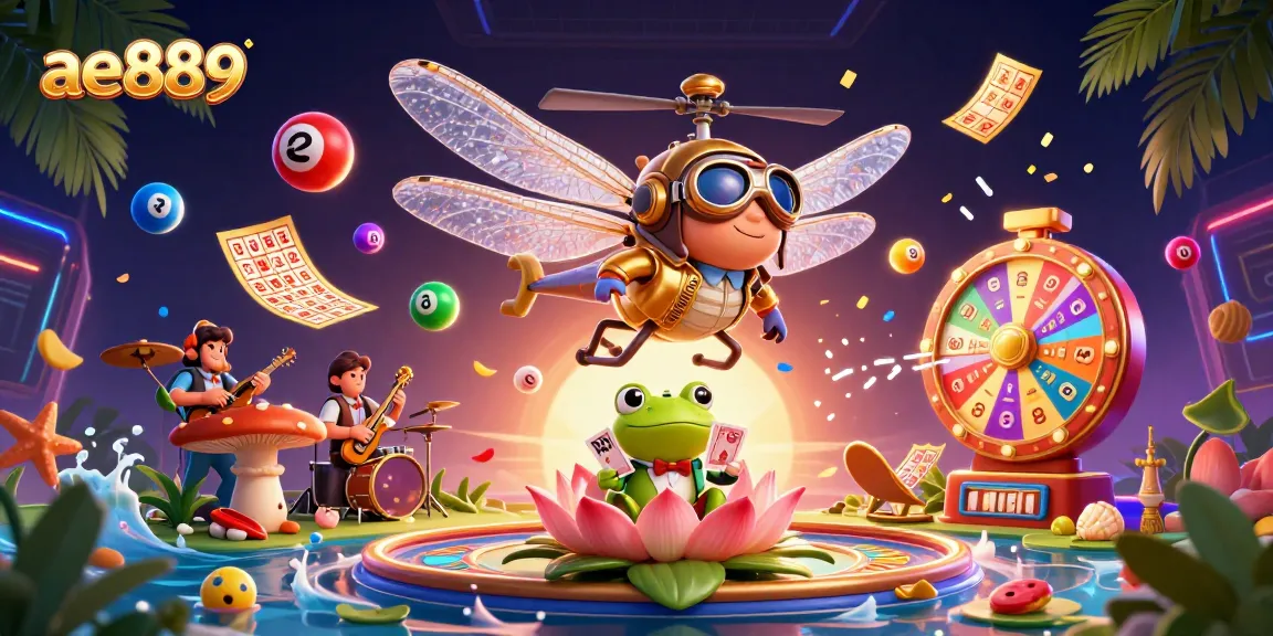Experience exciting gaming action with ae889 in a vibrant, animated casino setting.